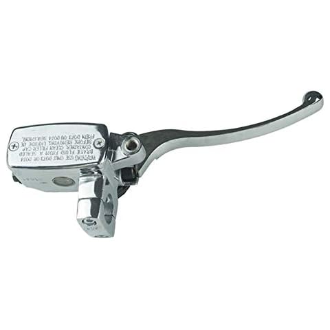 XDF 1" 25mm Right Motorcycle Handlebar Front Brake Clutch Master Cylinder with Lever Compatible for Kawasaki Compatible for Yamaha Compatible for Suzuki Compatible for Honda(Color : Chrome) Cover