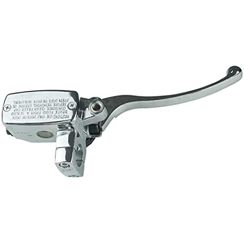 XDF 1" 25mm Right Motorcycle Handlebar Front Brake Clutch Master Cylinder with Lever Compatible for Kawasaki Compatible for Yamaha Compatible for Suzuki Compatible for Honda(Color : Chrome)