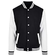 Casual basic college jacket for men Welt pockets on the side, cuffs on the hem and cuffs Comfortable material and great workmanship ensure a high-quality wearing comfort Perfect for combining with all your favourite outfits Build Your Brand offers wo...