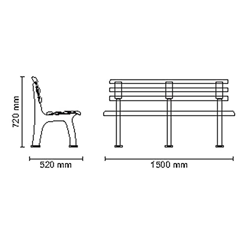 Banco Para Jardim Tramandai Branco 92400010 Tramontina