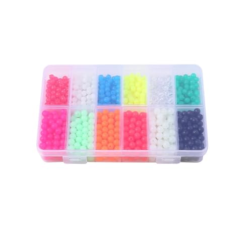 Set 1200 cuentas flotantes plásticas de pescar multicolor miniatura 7