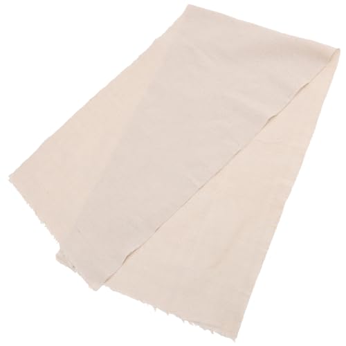 CALLARON Tela de Bordado Cuadrícula para Coser y Punto de Cruz Tela de Lino Beige 50x160 Cm Portátil para Manualidades y Bordado DIY