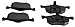 Beck Arnley 089-1676 OE Brake Pad