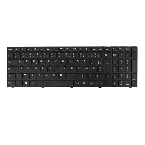 Clavier PC portable FR noir avec cadre pour Lenovo G50 G50-70