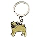 MeiLiZuRL Cute Keychain,Pug Dog Keychain,Pug Keyring,Pug Bag Charm Dog Tag,Gifts for Dog Loverâ€¦