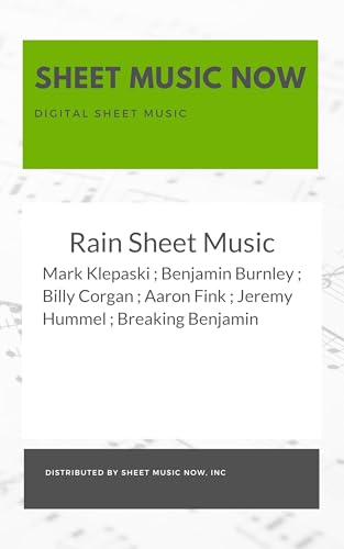 Rain Sheet Music
