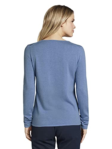 TOM TAILOR 1012976, Maglione basic Donna, Blu