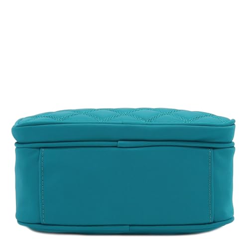 Image of FashionPuzzle Quilted Nylon Crossbody Bag with Wide Strap