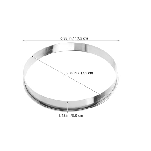 Aros de acero inoxidable para desmoldar postres perfectos y masas de pizza 3