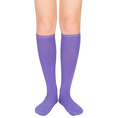 Image of Women's Knee High Socks Long Athletic Thin Thigh High Stocking Outdoor Sport Casual Tube Socks Knee Socks
