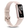 ‎IMFRCHCS Smartwatch Damen Herren, Fitnessuhr mit 1.10″ Zoll AMOLED Touchscreen Smart Watch, 5 ATM Tracker Schrittzähler Pulsuhr Blutdruck Messgerät für Android iOS, C60, Pink