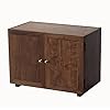 zyr Desktop-Lagerschrank Schwarz Walnuss-Pantry Lagerschrank Coffee-Shop Dekoration Haushaltsdekorationsschrank Doppeltür Kleinkabinett Lagerschrank