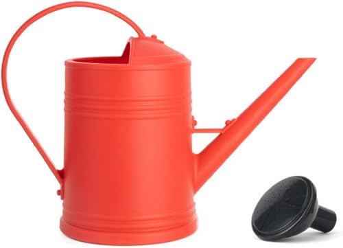 Youning Gießkanne 2L Garten Giesskanne Klein Gießkanne Zimmerpflanzen Blumengießkanne Wasserkannen mit Abnehmbarer Brause Kunststoff Gartengießkanne Pflanzengießkanne für Innen und Außen (Rot)