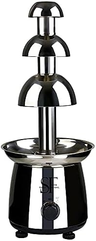 Sweet Fountains 22" Entertainer Home Stainless Steel Chocolate Fountain with Chocolate (3.5 Lbs.)