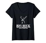 Photo Gallery donna big buck hunting whitetail deer hunt maglietta con collo a v Photo Gallery donna big buck hunting whitetail deer hunt maglietta con collo a v