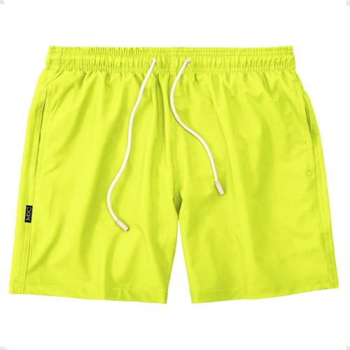 Shorts Masculino Praia Piscina Academia Liso MXC BRASIL (BR, Alfa, M, Regular, Regular, Verde)