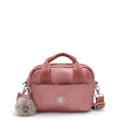 Sac bandoulière métallique Kipling Anadi érable petit format pour femme moderne
