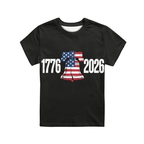 Image of Kids Graphic T-Shirt Boys Girls Novelty Tees Top Short Sleeve Shirts Summer Blouses 3-16