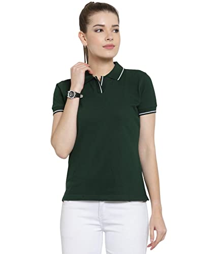 Image of Scott International Women's 100% Pure Organic Cotton Polo Regular Fit T-Shirt