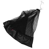 Housoutil Tienda de Campaña Individual Ligera para Camping al Aire Libre, Mosquitera Portátil de Tela Oxford Negra, Red de Malla Resistente para Senderismo y Protección contra Insectos, 1