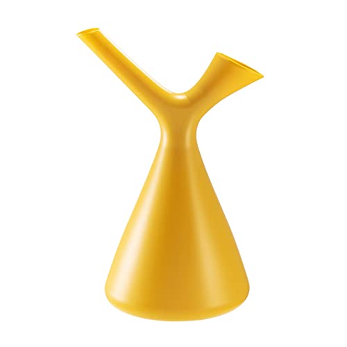 Takefuns Regadera de plantas, PE Creative V Shape Garden Riego de jardín, mini regadera para interiores y exteriores (amarillo)