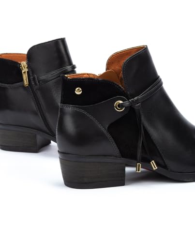 Image of PIKOLINOS Daroca Heeled Ankle Boots Women | Leather | Zipper Closure | Mid Heel | Size UK 2-8