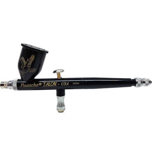 Paasche Cerakote Coated Airbrush Aerógrafo, Metal, Negro