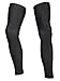 [Actcure] サイクル レッグカバー UVカット99% UPF50+ 滑り止め付き (XL, 黒)