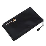 Portadocumentos resistente al fuego con exterior impermeable práctico cierre para papeles importantes (27 x 16 cm)