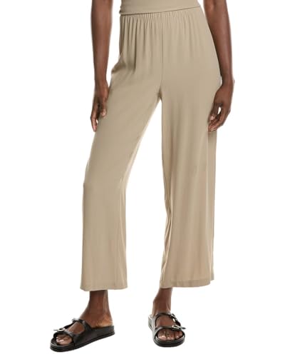 Silk Straight Ankle Pant