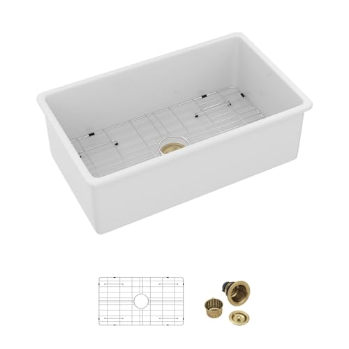 Fregadero de cocina de 30 pulgadas resistente y hondo que evita salpicaduras 2
