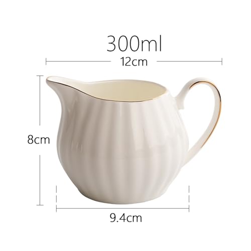 Pichet séparateur de sauce blanc 300ml pour doser sans verser à côté - 3