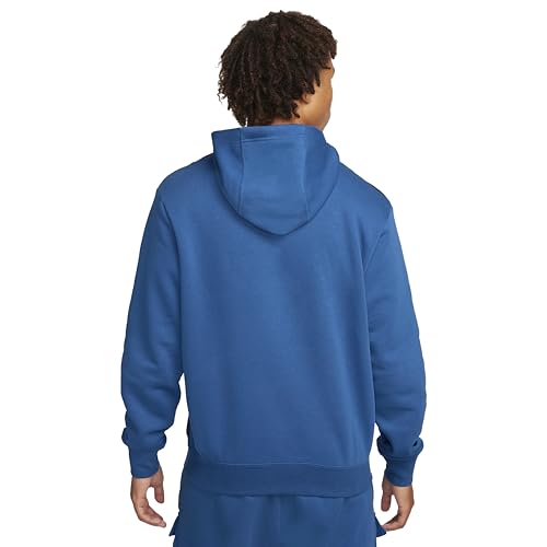 Nike Air Men's Pullover Fleece Hoodie (US, Alpha, X-Large, Regular, Regular, Standard, Royal Blue/Navy)2