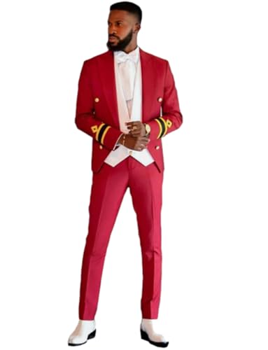 Costume trois pièces homme veste revers de pointe gilet pantalon business