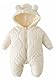 Happy Cherry Baby Schneeanzug mit Kapuze Dicker Warmer Babykleidung Leicht Schneenanzüge Bequem Mode Overall Lange Ärmel Kleinkind Wintermantel 73 CM