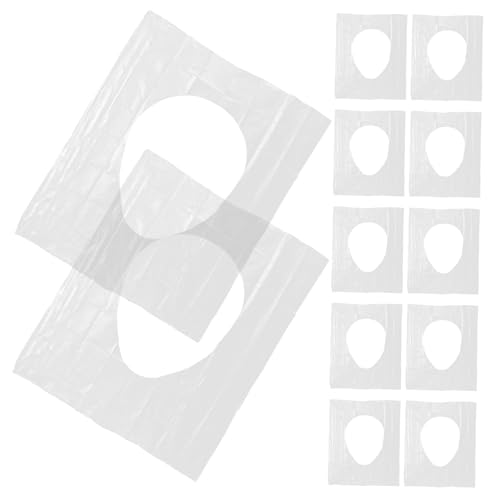GOOHOCHY 50pcs Disposable Toilet Seat Covers Soft Travel Potty Seat Liners Bulk for Home Public Use