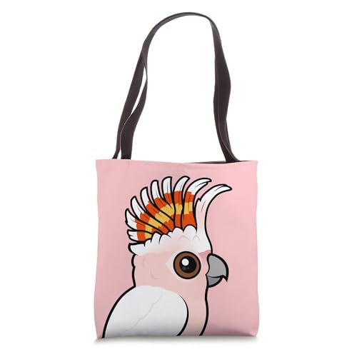 Cute Cartoon Pink Cockatoo Raised Crest Birdorable Bird Tote Bag
