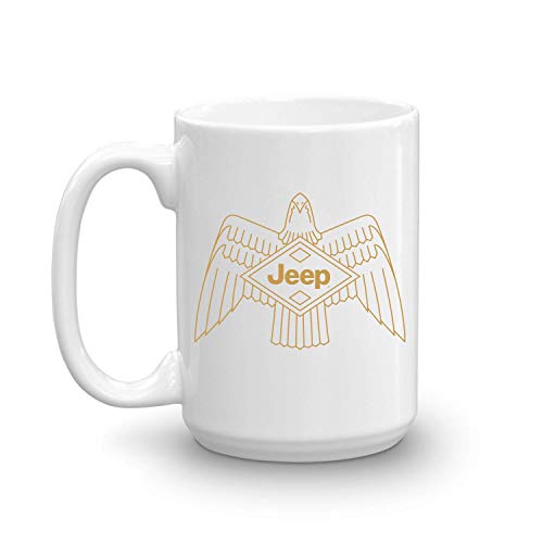 Jeep Eagle Ceramic White Mug – 15 oz