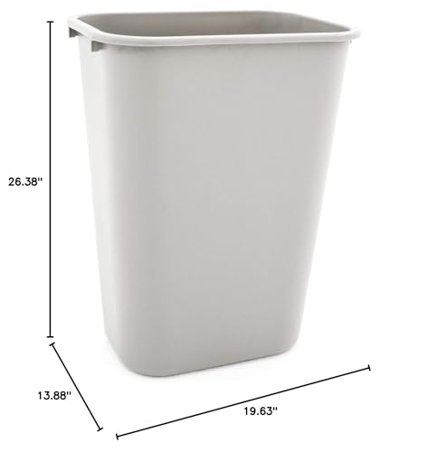 Caneca de basura rectangular de acero inoxidable 13 pulgadas miniatura 7