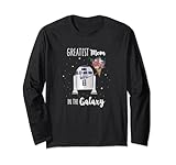 star wars r2-d2 greatest mom in the galaxy maglia a manica