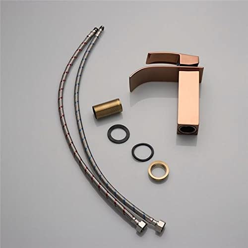 Torneira Cascata Baixa com Misturador Monocomando Rose de Bancada Belcca Tcb01r-bl