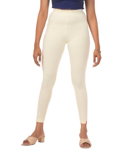 Image of Loveit Womens Solid Viscose Slim Fit Ankle Length Leggings