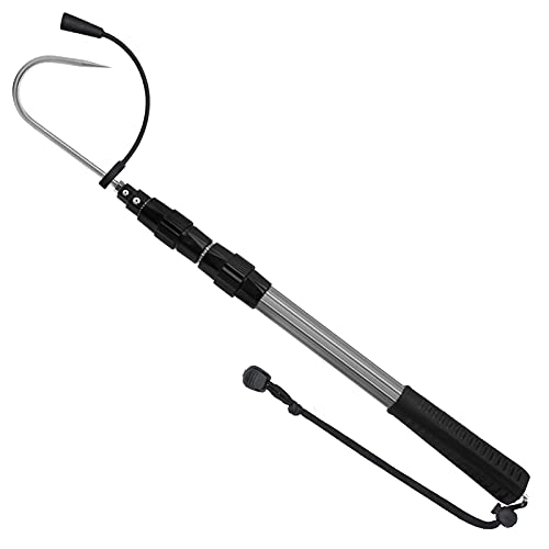 SANLIKE 55in Retractable Fish Gaff Soft EVA Handle Saltwater Offshore Tool