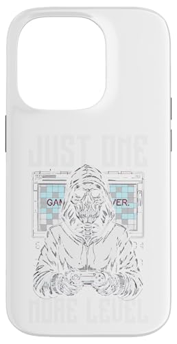 Just One More Level Skull �Q�[�}�[�f�U�C���B �X�}�z�P�[�X iPhone 14 Pro �p