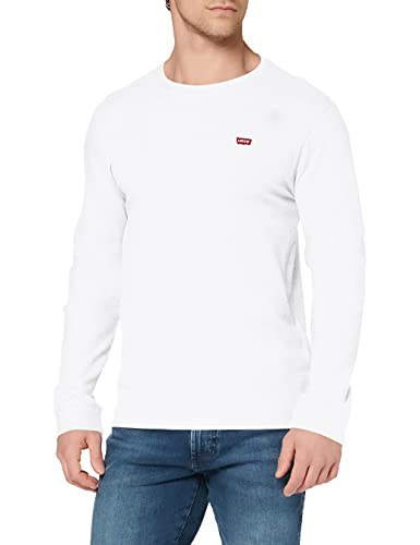 Longsleeve Original Housemark Tee T-Shirt Homme Cotton + Patch White (Neutre) L