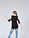find. 70187 camisetas mujer fiesta,, Negro (Black), 38 (Talla del Fabricante: Small)