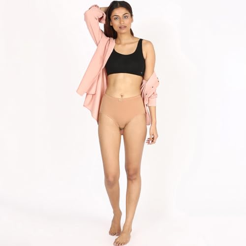 Image of NYKD (NYP104 Comfortable & Breathable Cotton Panty Set for Women (Pack of 3) | High Rise & Full Coverage Brief with Anti Odor Properties | Super Soft & Concealed Elastic for All Day Comfort