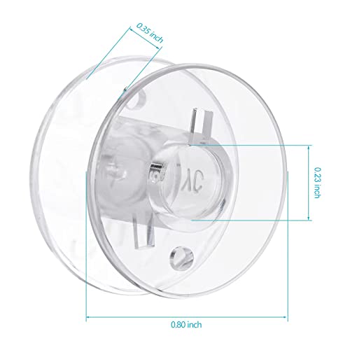 25 Pcs bobbins for Sewing Machine- Eoehro, Sa156 Bobbins, Bobbins Class 15, Plastic Bobbin with Case