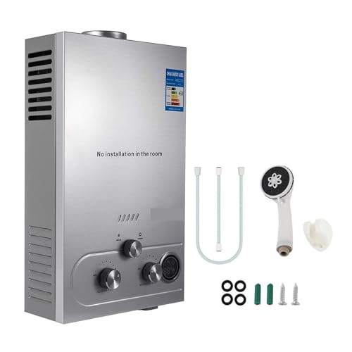 Calentador de agua LPG 6L/8L/10L/12L/16L/18L Calentador de agua instantáneo de gas licuado de petróleo 36KW Kit de caldera portátil (6L)
