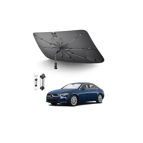 Pare-soleil Mercedes Classe A EQA évite le volant brûlant grâce au bouclier carbone pliable